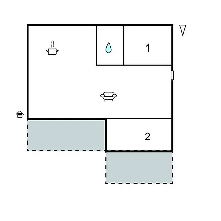 דירה Cozy In With House Sea View מאקרסקה